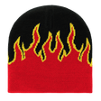 Decky Fire Beanie | Decky 8003 Black/Red/Yellow OSFM Beanies