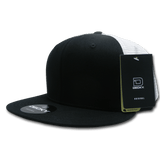 Decky Fitted Cotton Trucker Cap | Decky 1075 BLACK/WHITE 7 Hats