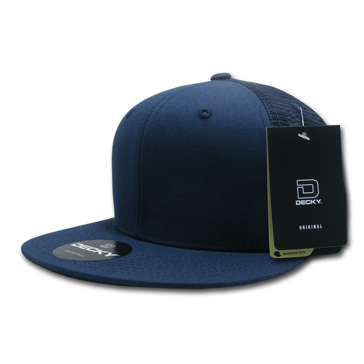 Decky Fitted Cotton Trucker Cap | Decky 1075 Navy 6 7/8 Hats