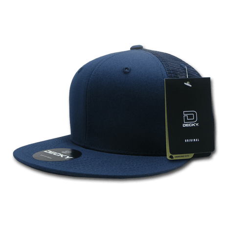 Decky Fitted Cotton Trucker Cap | Decky 1075 Navy 6 7/8 Hats