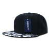 Decky Floral Visor Snapbacks | Decky 1066 Black OSFM Visors