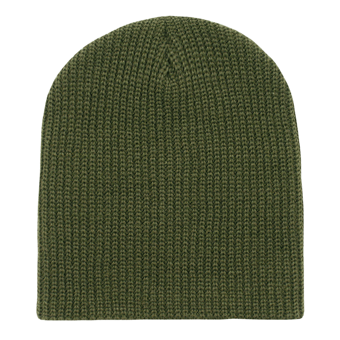 Decky GI Cuffless Watch Caps | Decky 608 Olive OSFM Hats