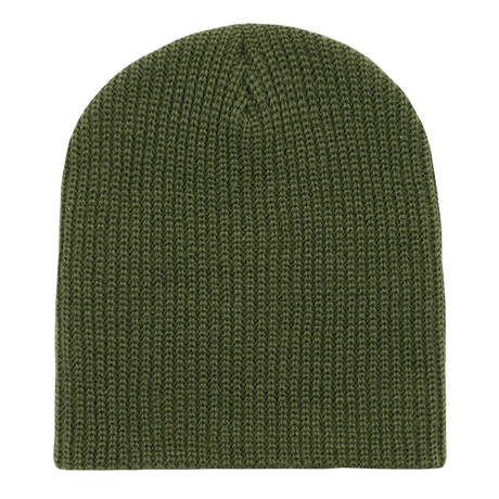 Decky GI Cuffless Watch Caps | Decky 608 Olive OSFM Hats