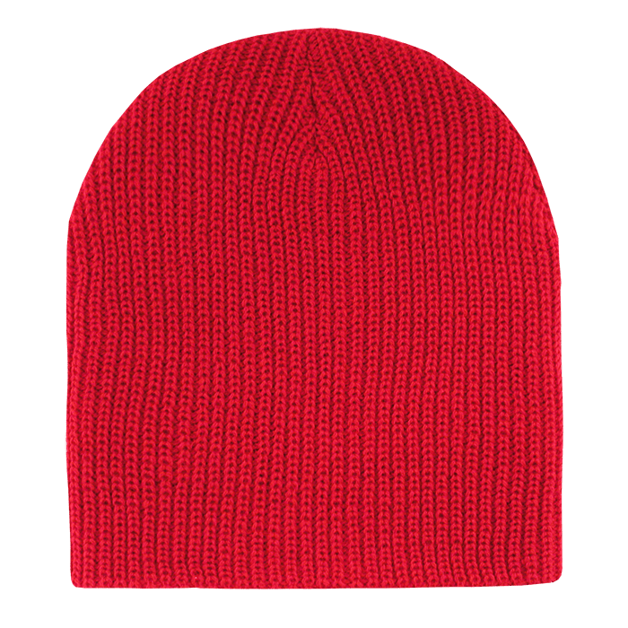 Decky GI Cuffless Watch Caps | Decky 608 Red OSFM Hats