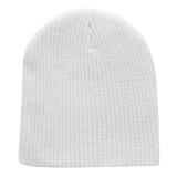 Decky GI Cuffless Watch Caps | Decky 608 White OSFM Hats