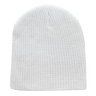 Decky GI Cuffless Watch Caps | Decky 608 White OSFM Hats