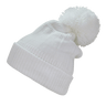 Decky Giant Pom Beanies | Decky 689 White OSFM Beanies