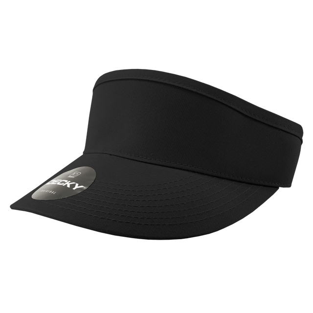 Decky High Profile Cotton Visors | Decky 3015 Black OSFM Visors
