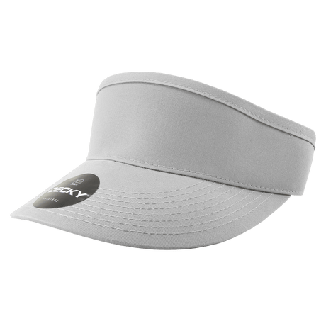 Decky High Profile Cotton Visors | Decky 3015 Grey OSFM Visors