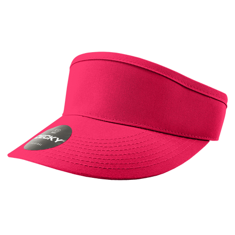 Decky High Profile Cotton Visors | Decky 3015 Hot Pink OSFM Visors
