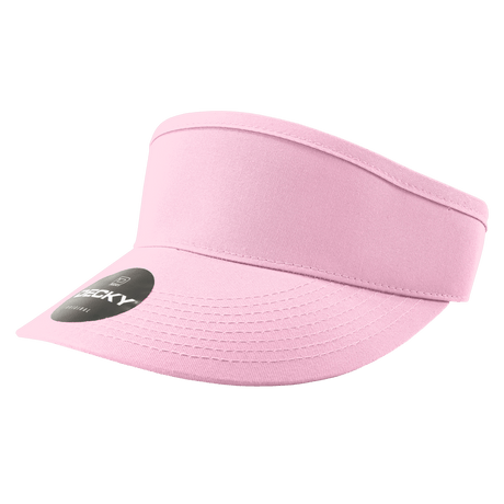 Decky High Profile Cotton Visors | Decky 3015 Pink OSFM Visors