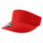 Decky High Profile Cotton Visors | Decky 3015 Red OSFM Visors