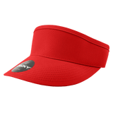 Decky High Profile Cotton Visors | Decky 3015 Red OSFM Visors