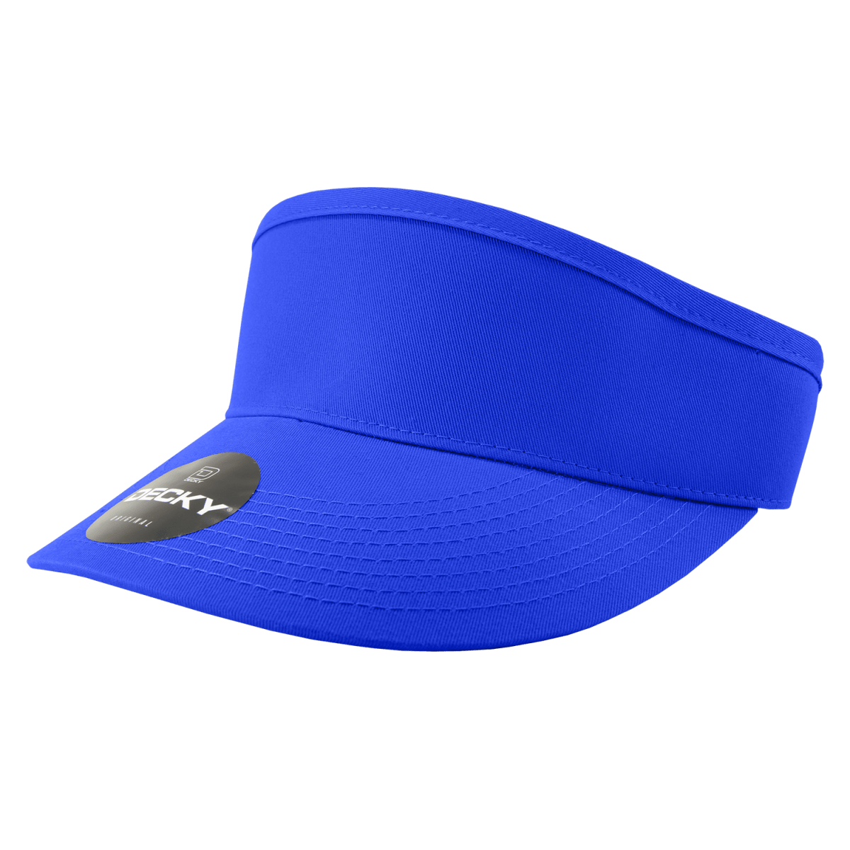 Decky High Profile Cotton Visors | Decky 3015 Royal OSFM Visors