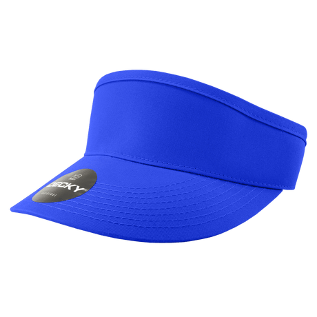 Decky High Profile Cotton Visors | Decky 3015 Royal OSFM Visors