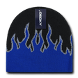 Decky Kids Fire Beanies | Decky 9055 Black/Blue/Grey OSFM Beanies