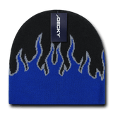 Decky Kids Fire Beanies | Decky 9055 Black/Blue/Grey OSFM Beanies