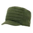 Decky Knitted Flat Top Cap w/ Visor | Decky 615 Olive OSFM Visors