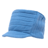 Decky Knitted Flat Top Cap w/ Visor | Decky 615 Sky Blue OSFM Visors