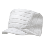 Decky Knitted Flat Top Cap w/ Visor | Decky 615 White OSFM Visors