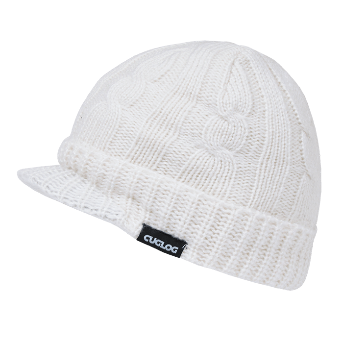 Decky Kosciuszko Sweater Beanies | Decky K007 White OSFM Beanies