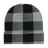 Decky Long Plaid Beanie | Decky 8027 Black OSFM Beanies