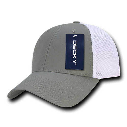 Decky Low Crown Air Mesh Baseball Cap | Decky 204 GRY/WHT OSFM Hats
