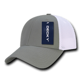 Decky Low Crown Air Mesh Baseball Cap | Decky 204 GRY/WHT OSFM Hats