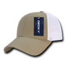 Decky Low Crown Air Mesh Baseball Cap | Decky 204 KHA/WHT OSFM Hats