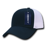 Decky Low Crown Air Mesh Baseball Cap | Decky 204 NVY/WHT OSFM Hats