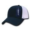 Decky Low Crown Air Mesh Baseball Cap | Decky 204 NVY/WHT OSFM Hats