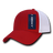 Decky Low Crown Air Mesh Baseball Cap | Decky 204 RED/WHT OSFM Hats