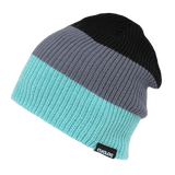 Decky Mauna Kea 3 Tone Knit Caps | Decky K004 Mint/Gry/Blk OSFM Hats