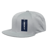 Decky Mesh Jersey Flat Bill Snapbacks | Decky 1128 Grey OSFM