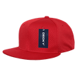 Decky Mesh Jersey Flat Bill Snapbacks | Decky 1128 Red OSFM