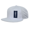 Decky Mesh Jersey Flat Bill Snapbacks | Decky 1128 White OSFM
