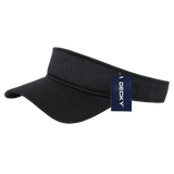 Decky Mesh Jersey Visor | Decky 3014 Black OSFM Visors
