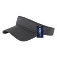 Decky Mesh Jersey Visor | Decky 3014 Dark Grey OSFM Visors