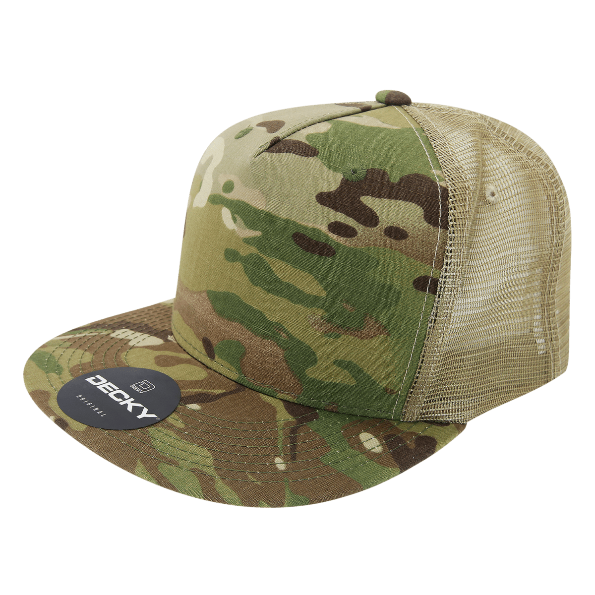 Decky MULTICAM 5 Panel Trucker | Decky 6304 MTC/MTC/KHA OSFM