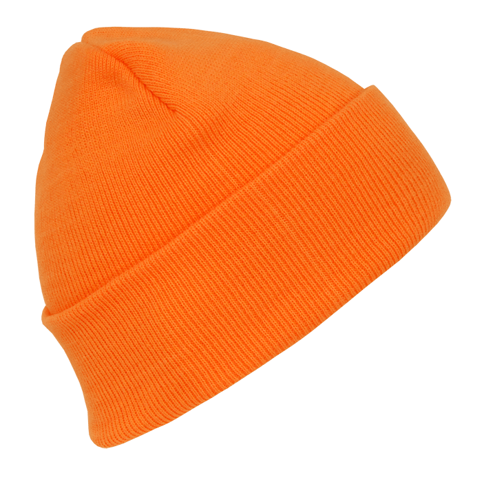 Decky Neon Acrylic Beanies (Long) | Decky 813 Orange OSFM Beanies