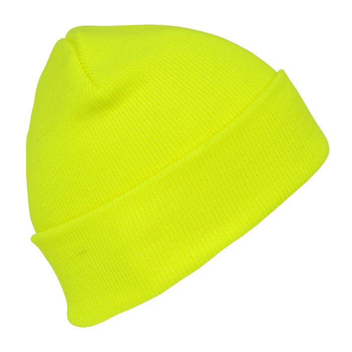 Decky Neon Acrylic Beanies (Long) | Decky 813 Yellow OSFM Beanies