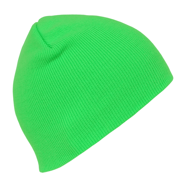 Decky Neon Acrylic Short Beanies | Decky 814 Green OSFM Beanies