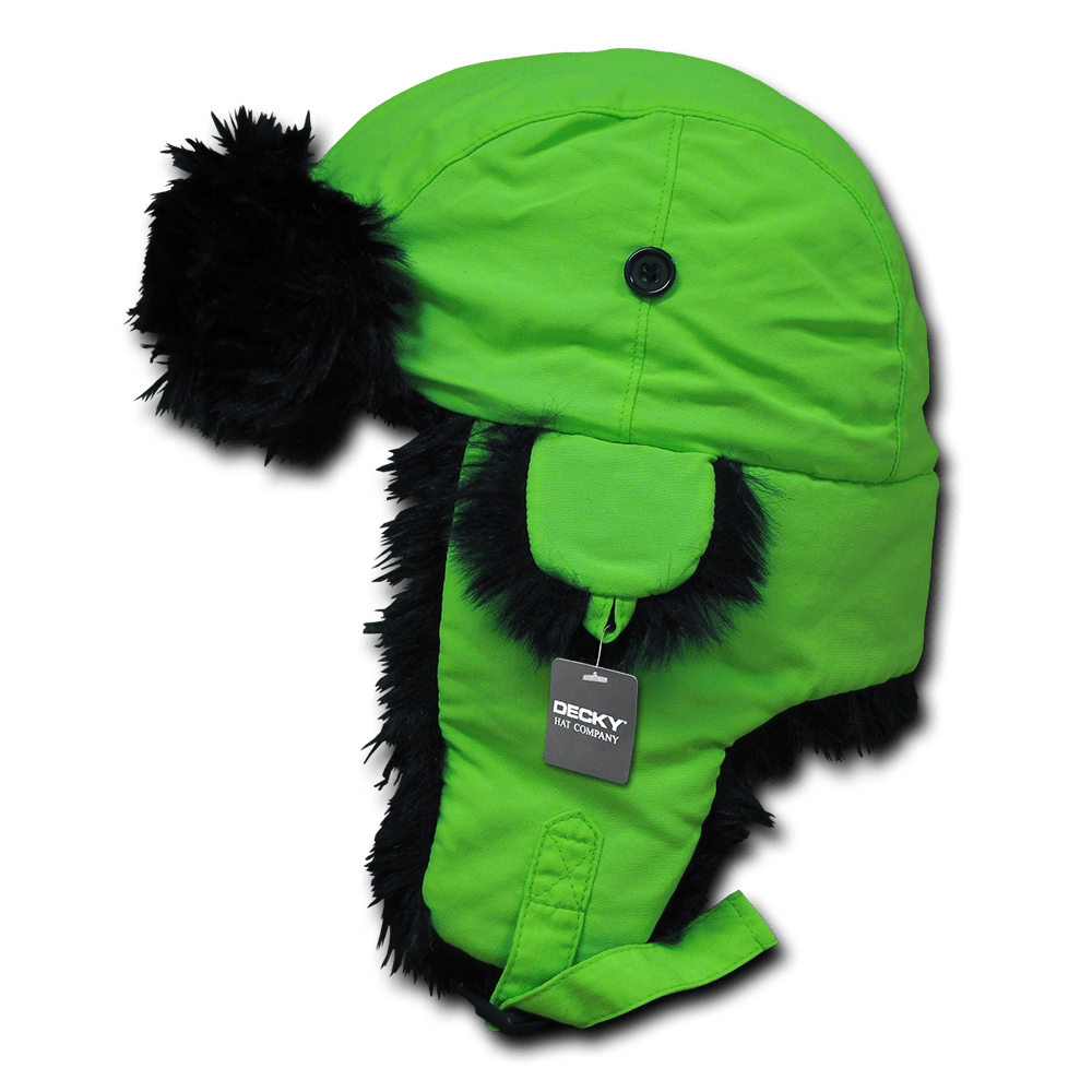 Decky Neon Aviator Hat | Decky 778 Neon Green S/M Hats