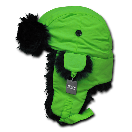Decky Neon Aviator Hat | Decky 778 Neon Green S/M Hats