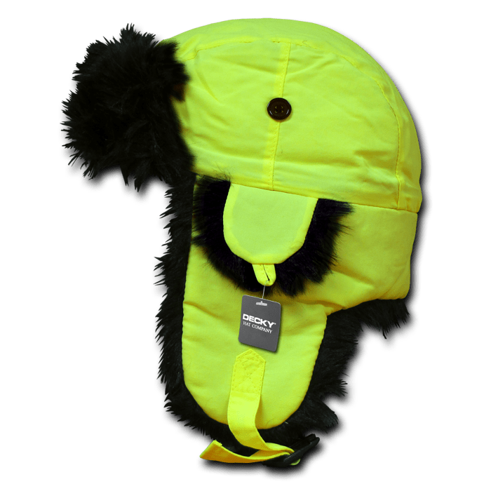 Decky Neon Aviator Hat | Decky 778 Neon Yellow L/XL Hats