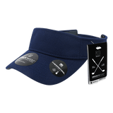 Decky Pique Patterned Sun Visors | Decky 6104 Navy OSFM Visors
