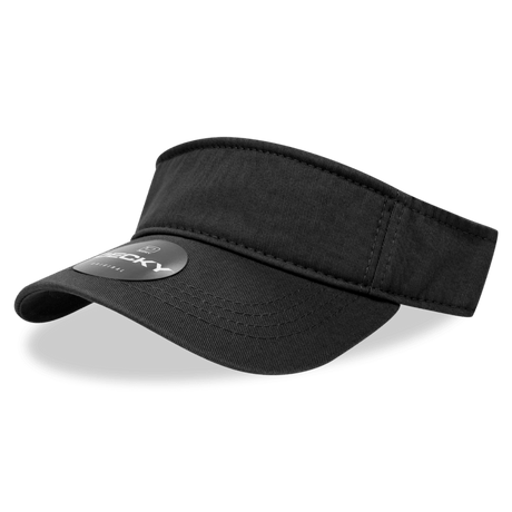 Decky Polo Visor | Decky 962 Black OSFM Visors
