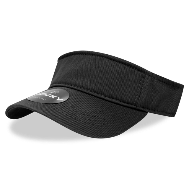 Decky Polo Visor | Decky 962 Black OSFM Visors