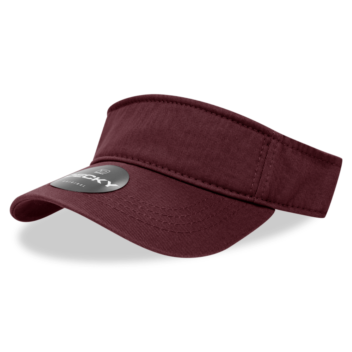 Decky Polo Visor | Decky 962 Maroon OSFM Visors