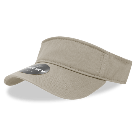 Decky Polo Visor | Decky 962 Stone OSFM Visors